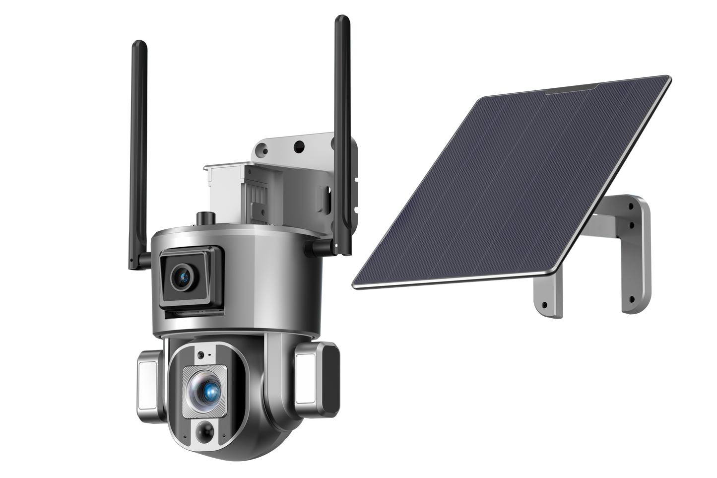 ELE- E5 (wifi vision) 4K Solar&Battery  Dual Linkage PTZ  Camera