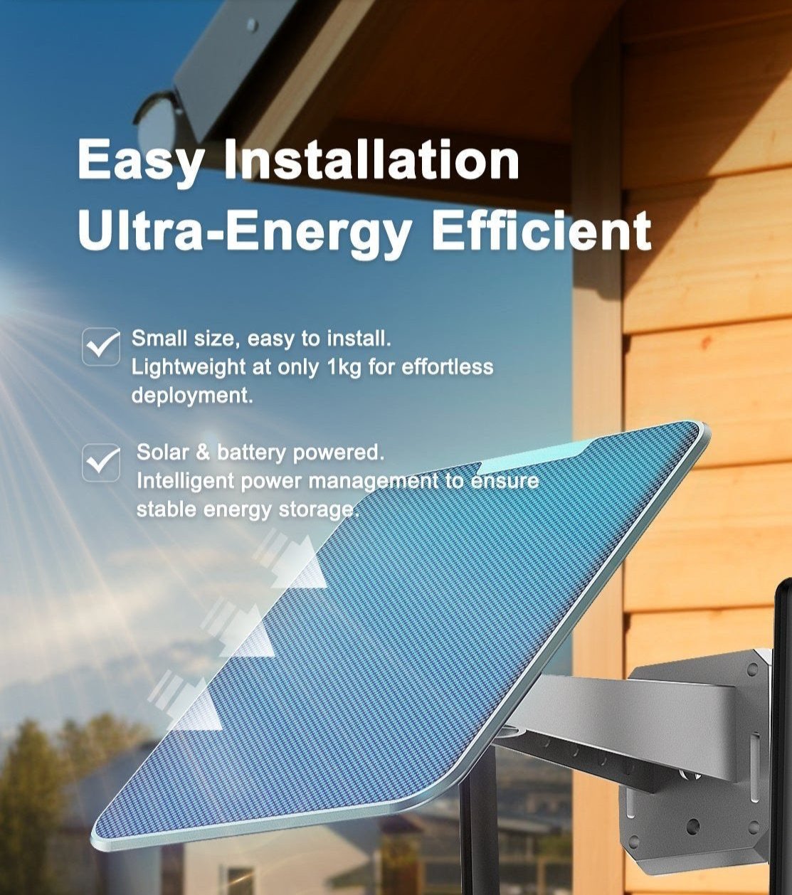 ELE-E7B（Wi-Fi vision）   2K Solar&Battery Continuous Zoom Camera