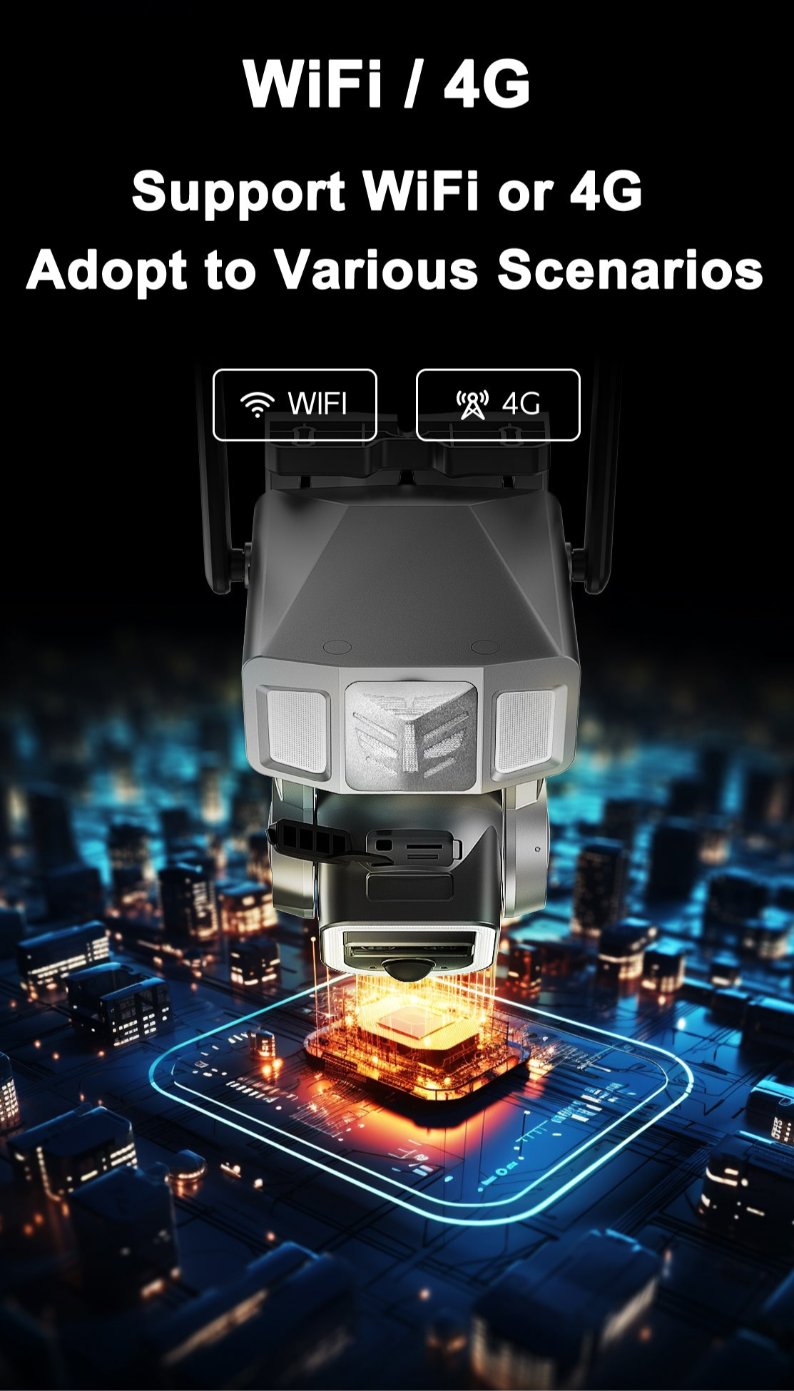 ELE-E7B（Wi-Fi vision）   2K Solar&Battery Continuous Zoom Camera